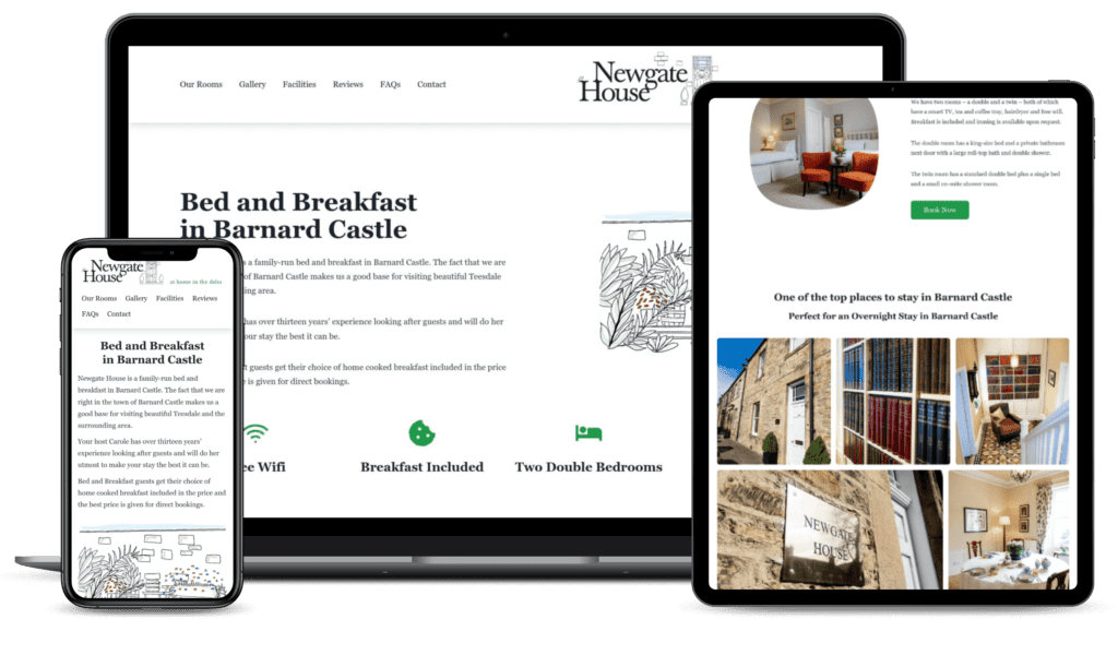 Get more guests by getting specialists in web design for holiday cottages.